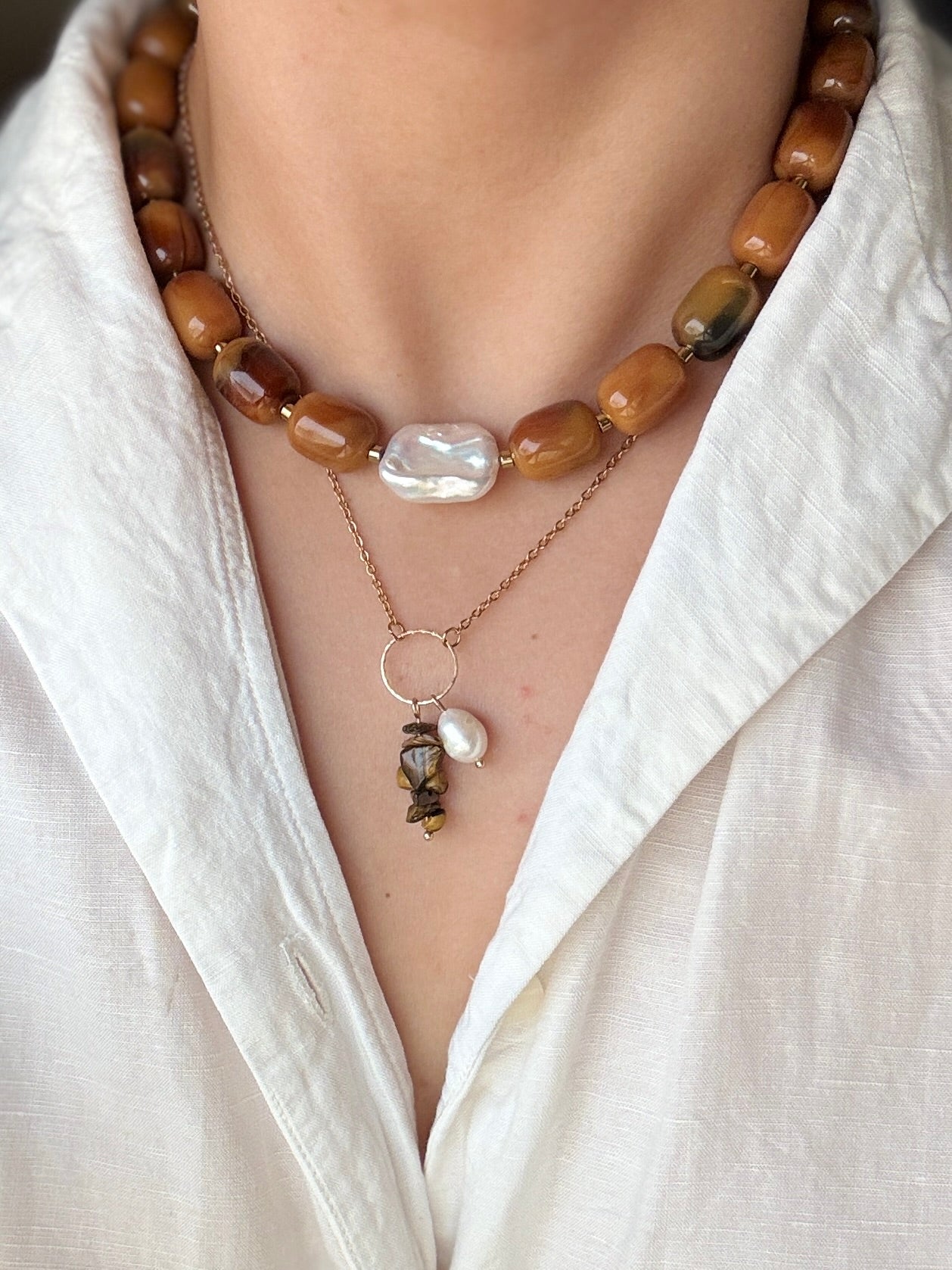 "Caramela" Chunky Choker