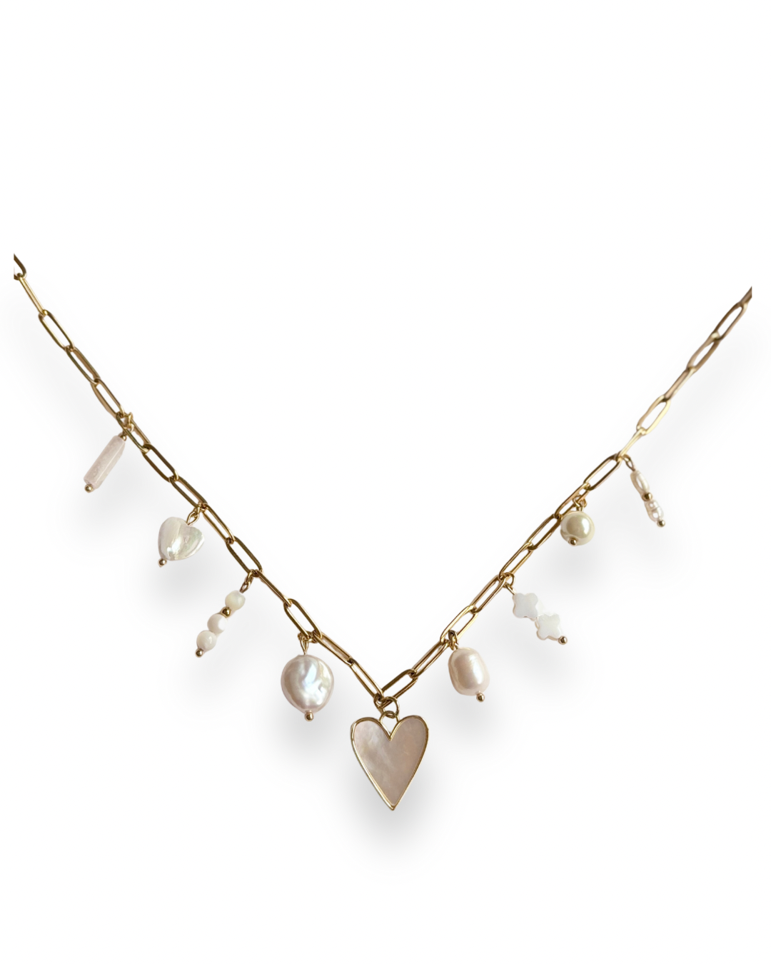 "Marshmallow" Charmed Necklace
