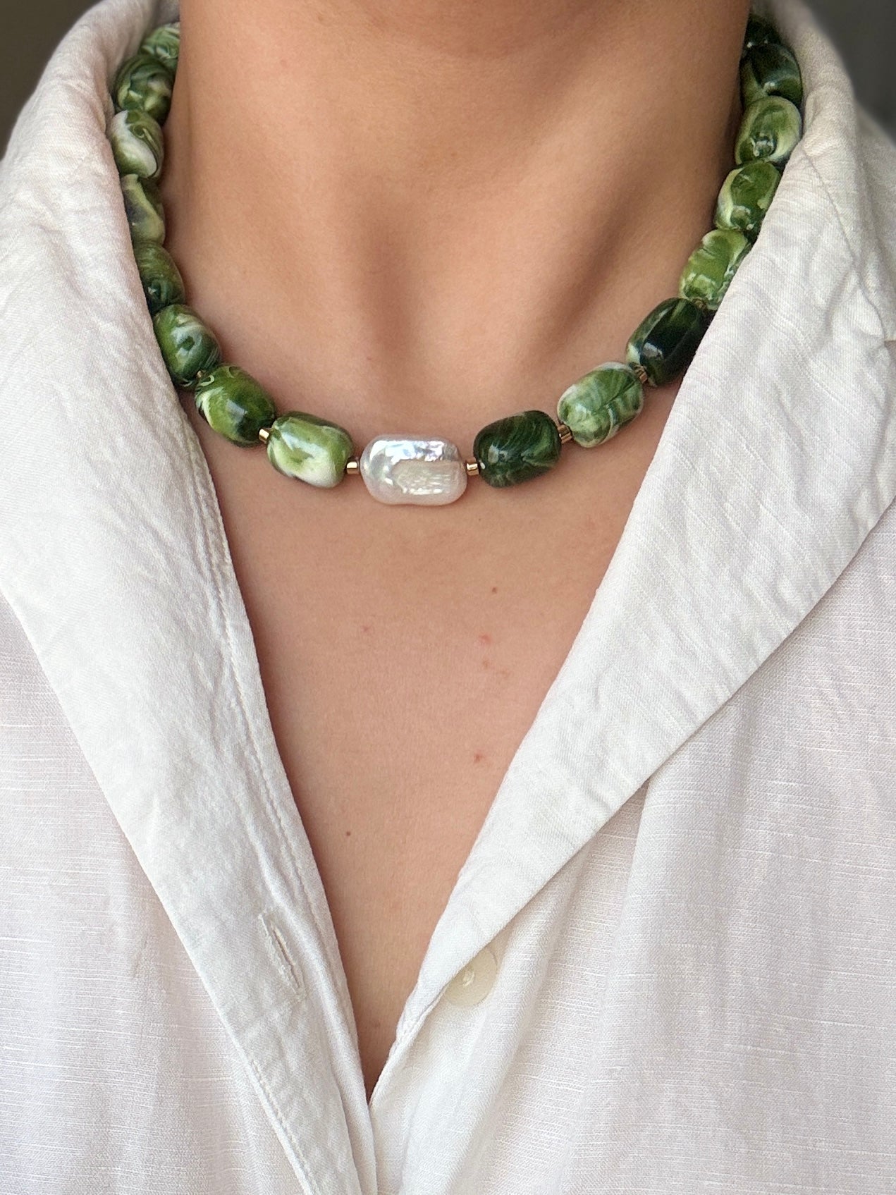 "My Matcha" Chunky Choker