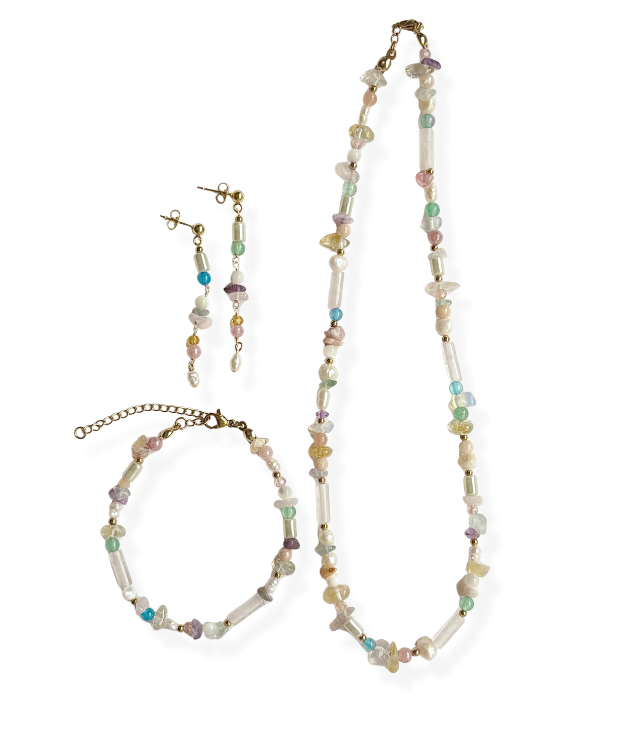 "Eye Candy" Choker, Bracelet, Earrings Set