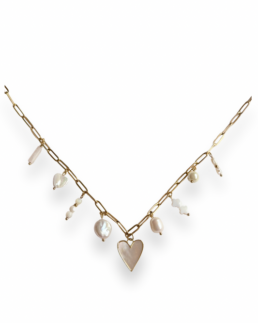 "Marshmallow" Charmed Necklace